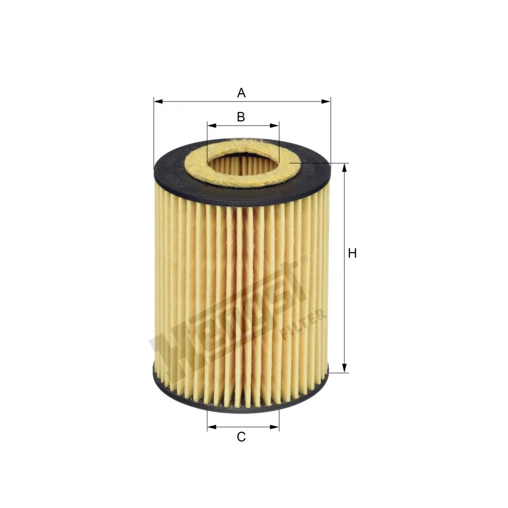 Hengst Filtro Olio Motore E60H D110 | Cartuccia Monoblocco Altezza 84mm | Ricambio Auto