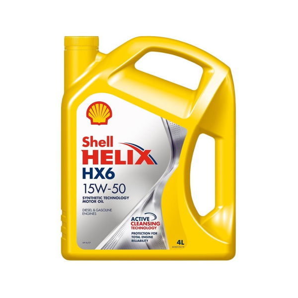 شل زيت HX6 15W50 - 4L