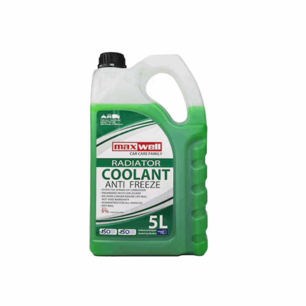 Max Well Coolant Anti Freeze 5% Green 5L