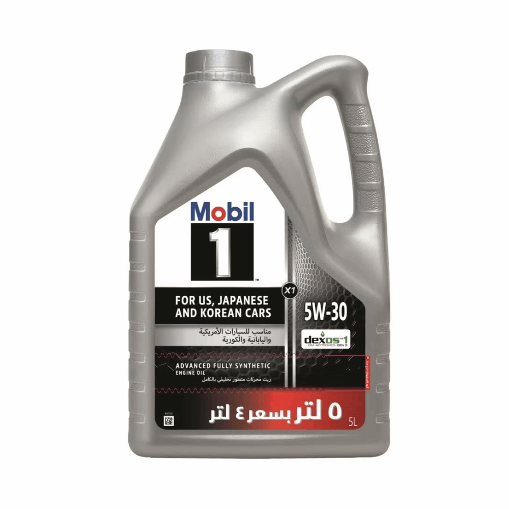 موبيل زيت وان 5W-30 - 5L ( عرض بسعر 4L )